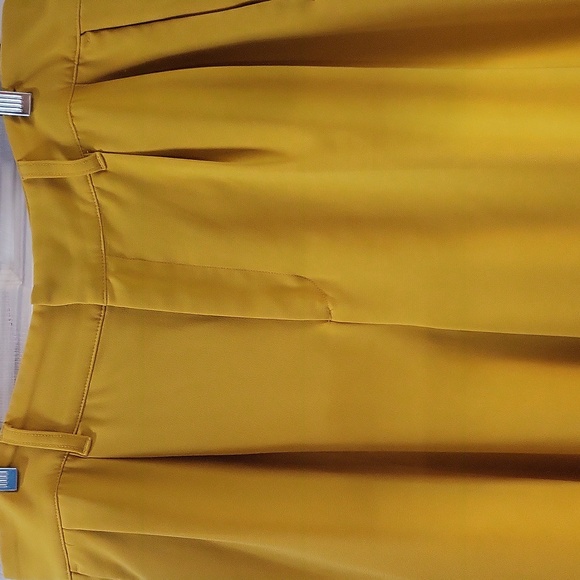 SERGIO HUDSON, Bright Yellow Wide-Leg Pants, SIZE L - Picture 2 of 7